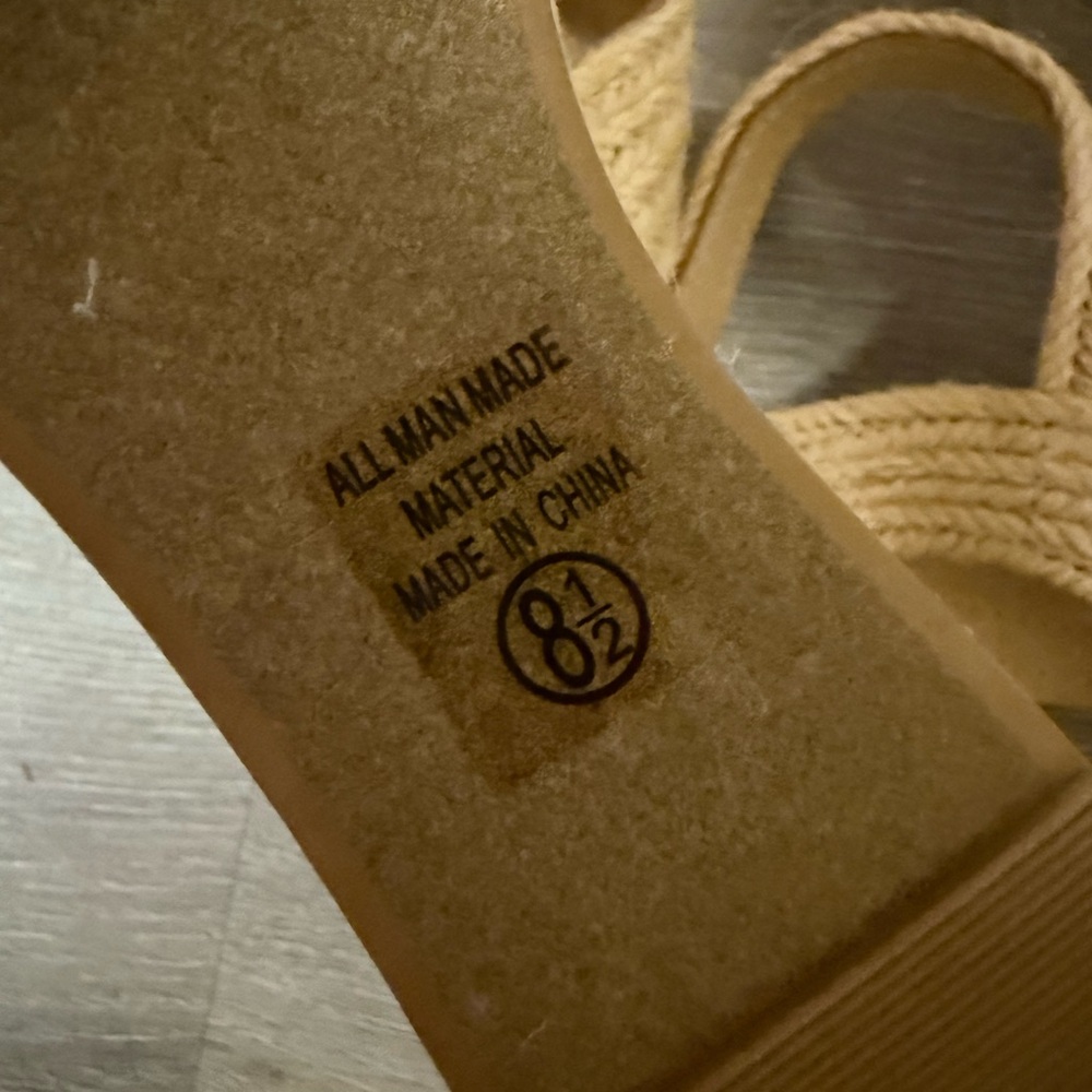 SODO Beige Wedge Sandals - Picture 5 of 5